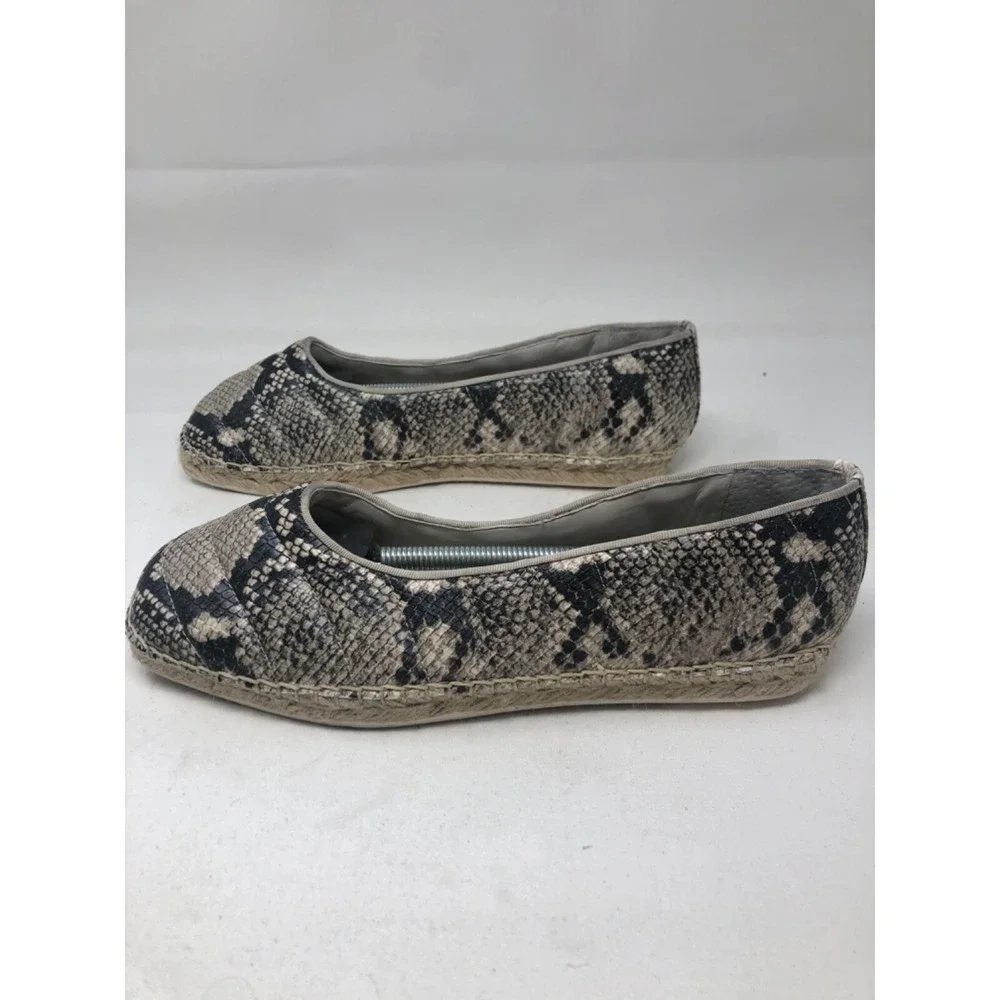 FRANCO SARTO Kiya Women's US 10 Snake Skin‎ Print Espadrille Slip On
